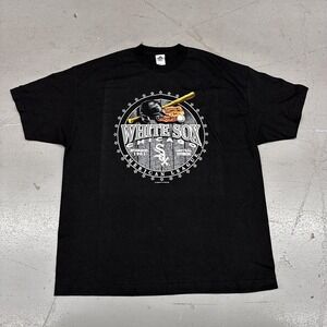 Chicago White Sox Shirt Mens 2XL Black MLB Baseball American Alstyle Graphic Tee